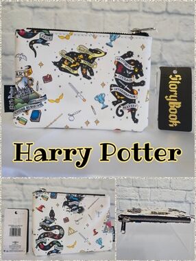 Harry Potter Hogwart School of Witchcraft and Wizardry House Coin Pouch Wallet